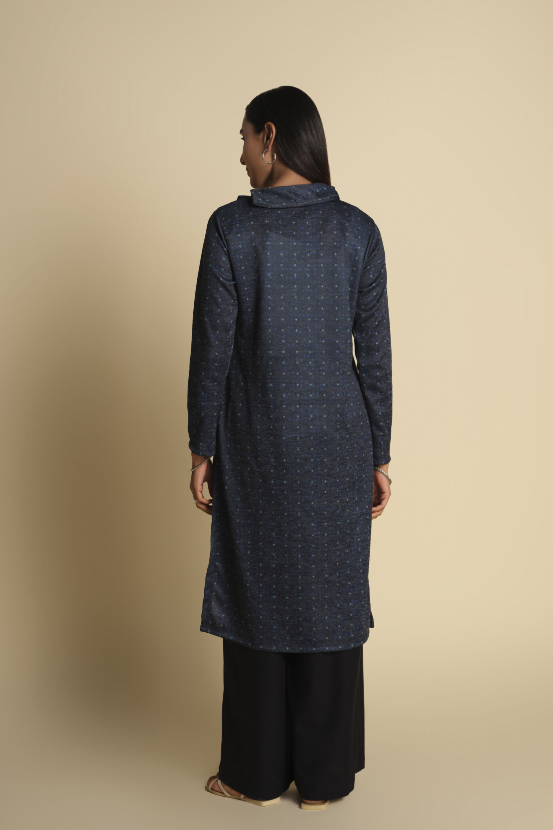 Phool Bahar Tunic, Indigo, image 5